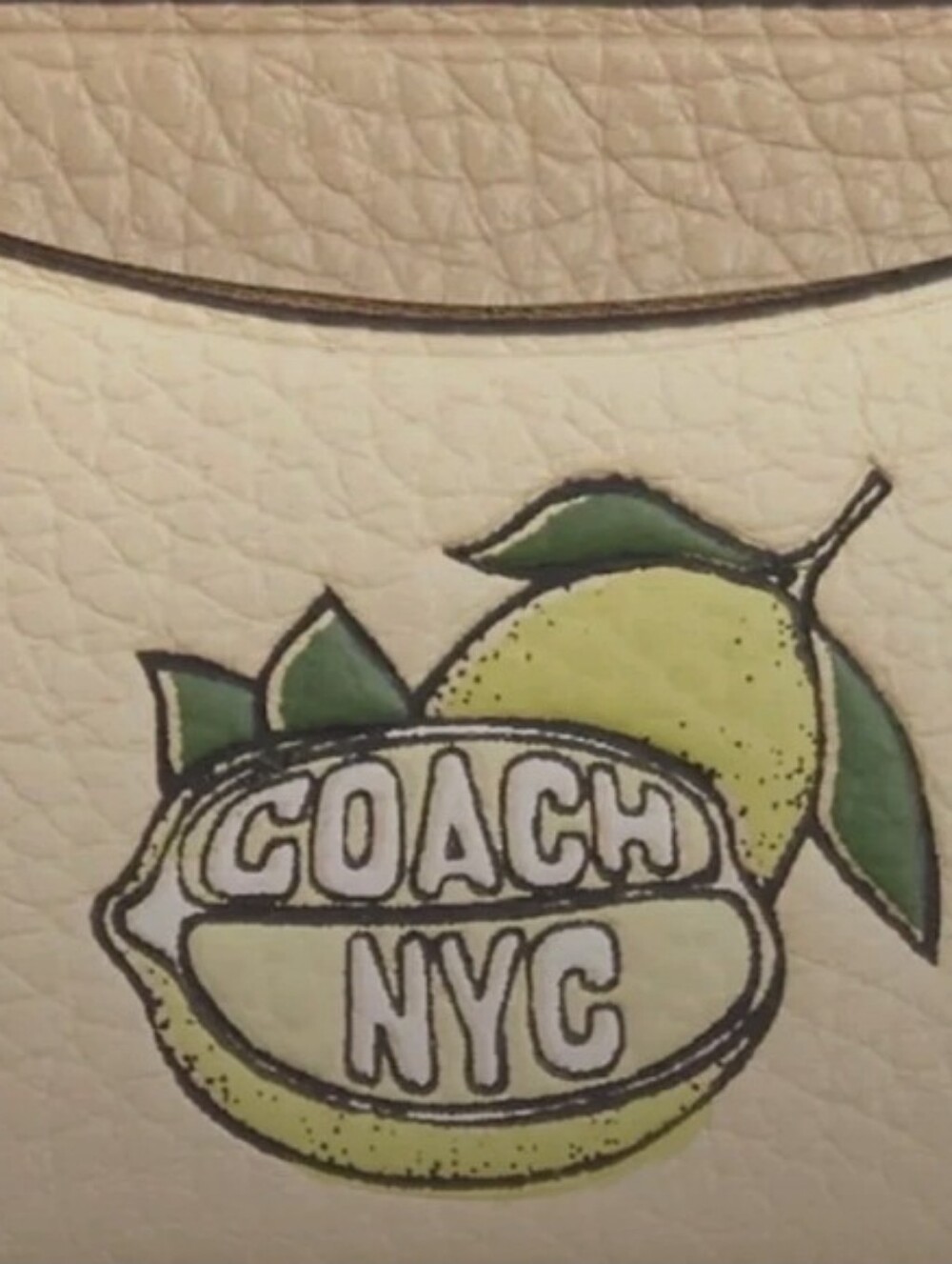 Coach-Slim ID Lemon π NYC Card Case-Card Holder - Picture 3 of 6